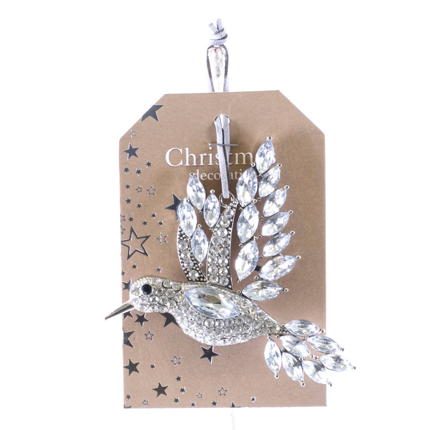 Crystal Hummingbird Orn