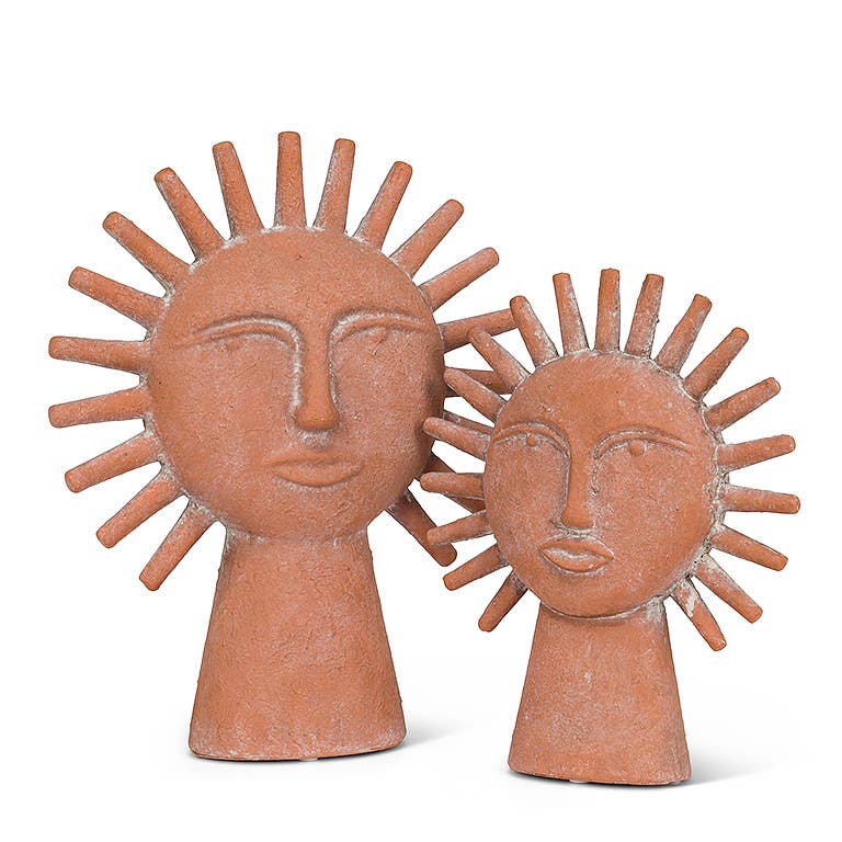 Sm Sun Ray Face Figure-8.5"H