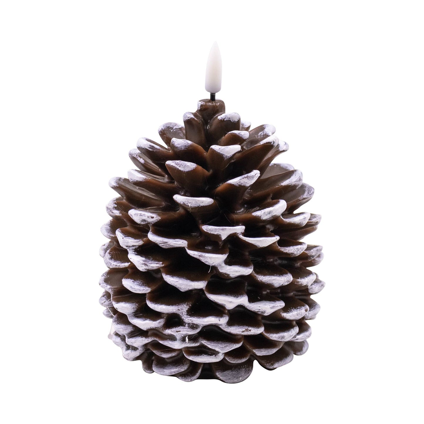 Flickering Pinecone Candle