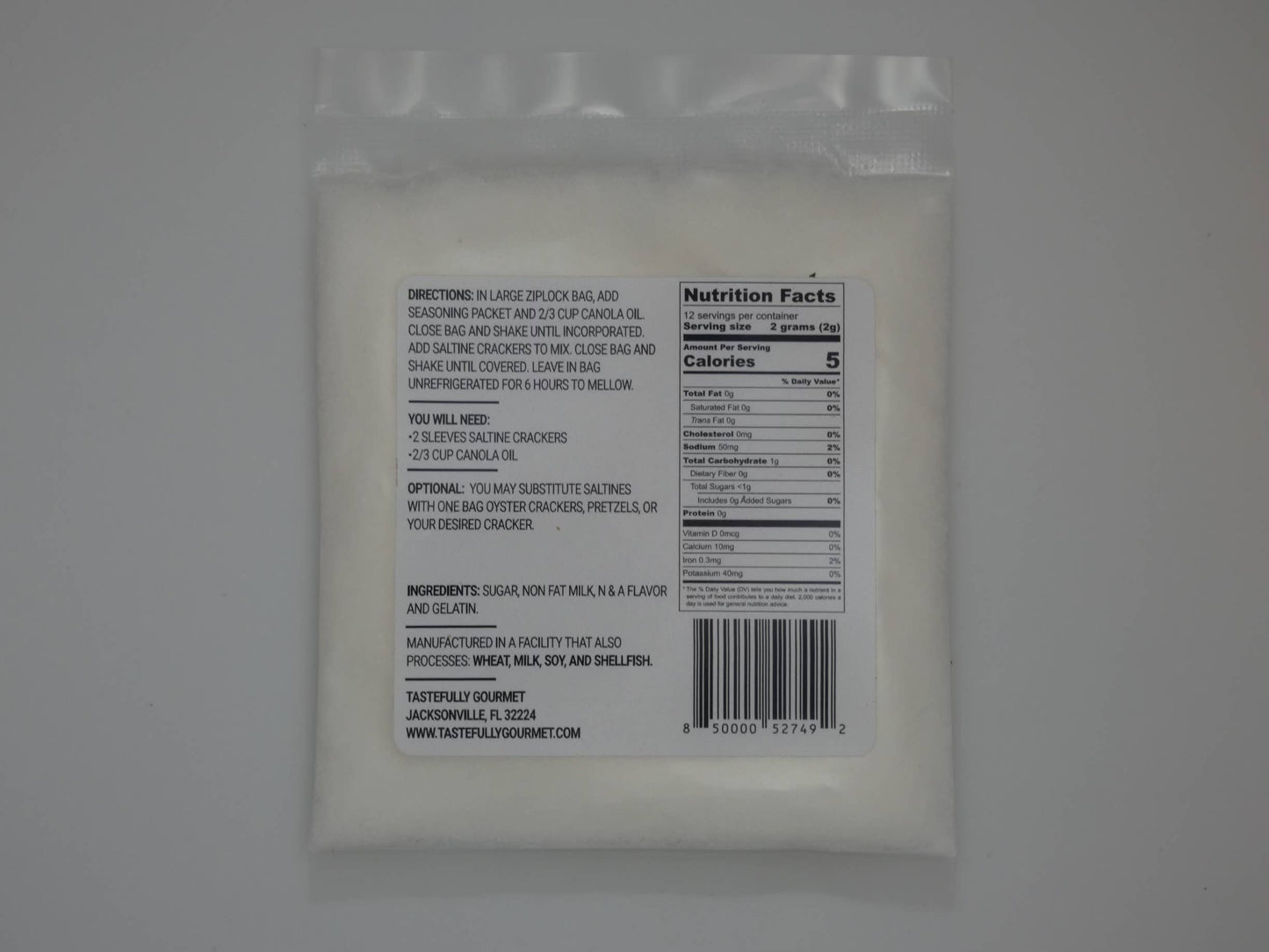 Crème Brulée Cracker Seasoning Mix