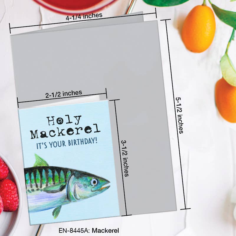 Mackerel, Greeting Card (8445A): A2 Card