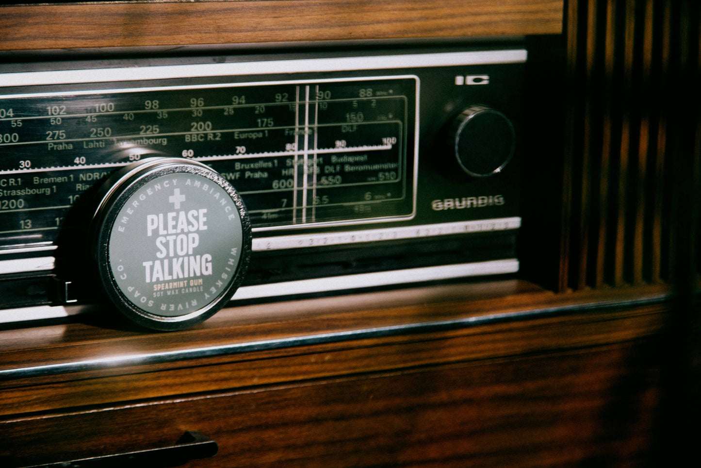 Please Stop Talking Emergency Ambiance Travel Tin | Funny Pe