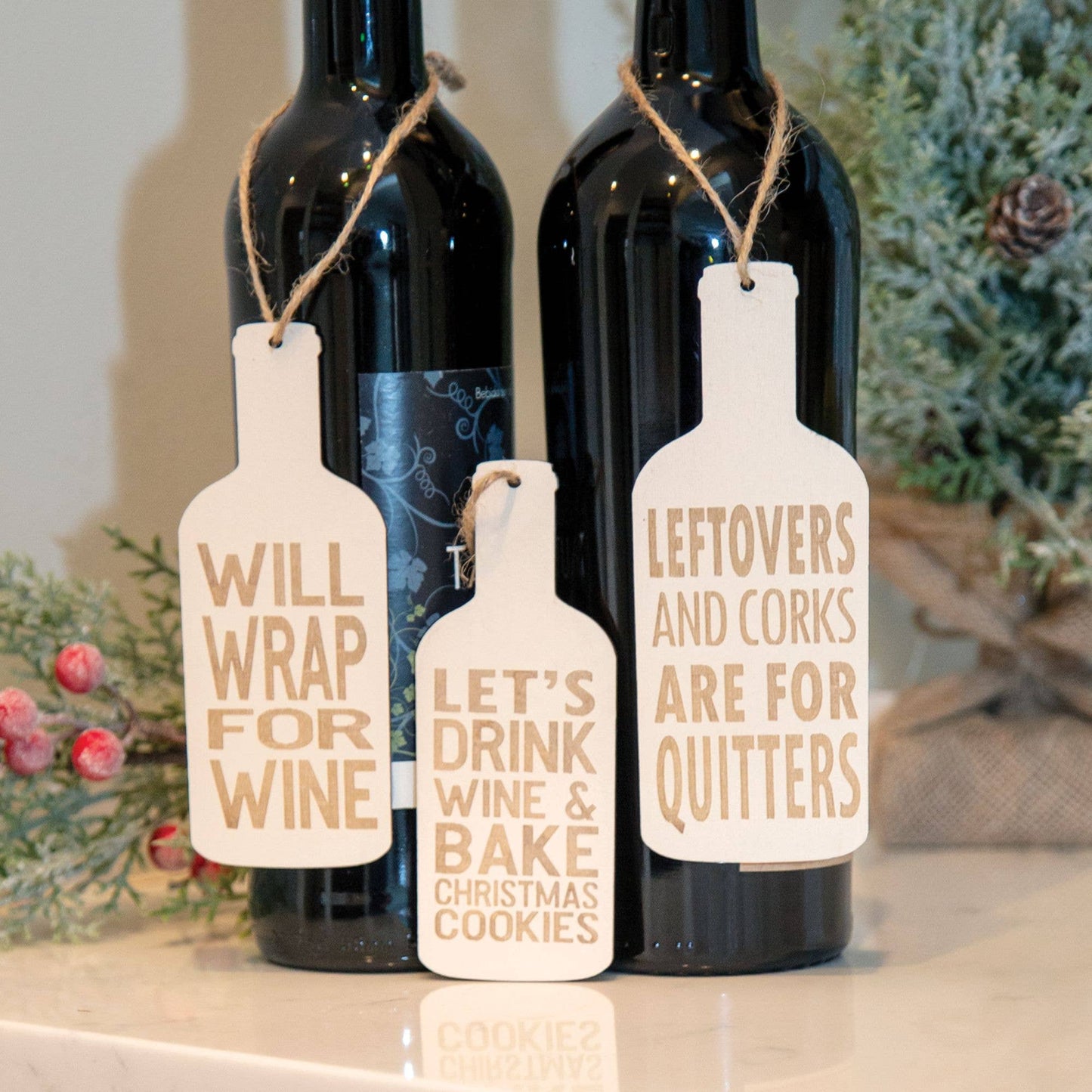 3/Set, Wine & Cookies Ornaments