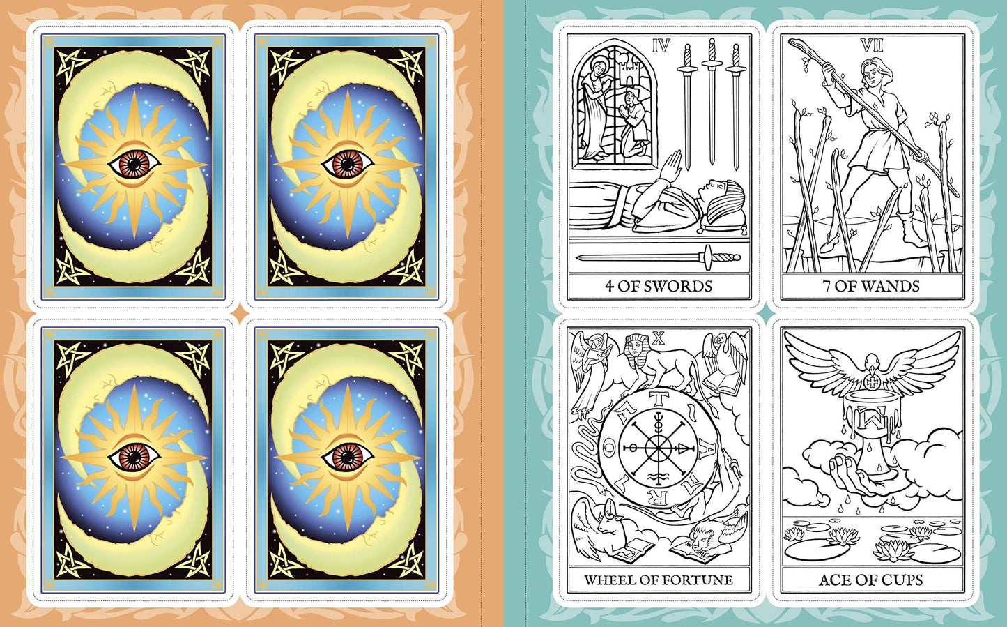 Create Your Own Tarot Deck: Full Set of Cards to Color: US edition