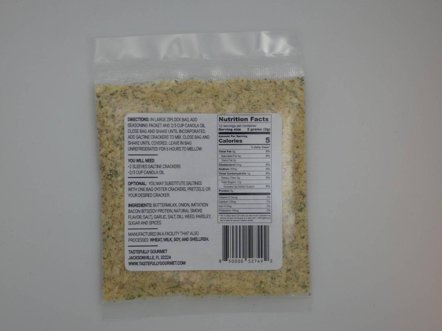 Garlic Bacon Ranch Cracker Seasoning Mix