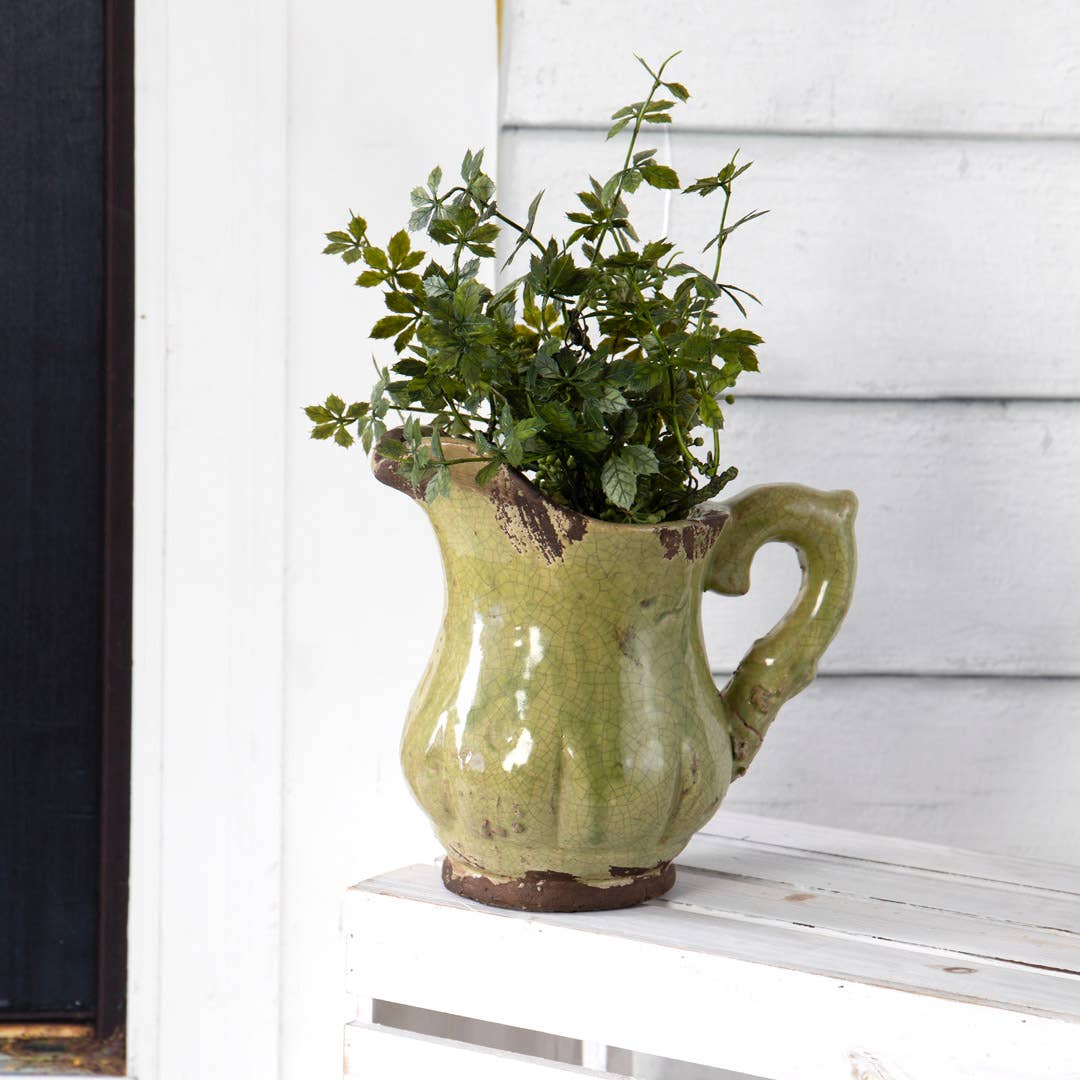 RD CERAMIC PITCHER - GREEN