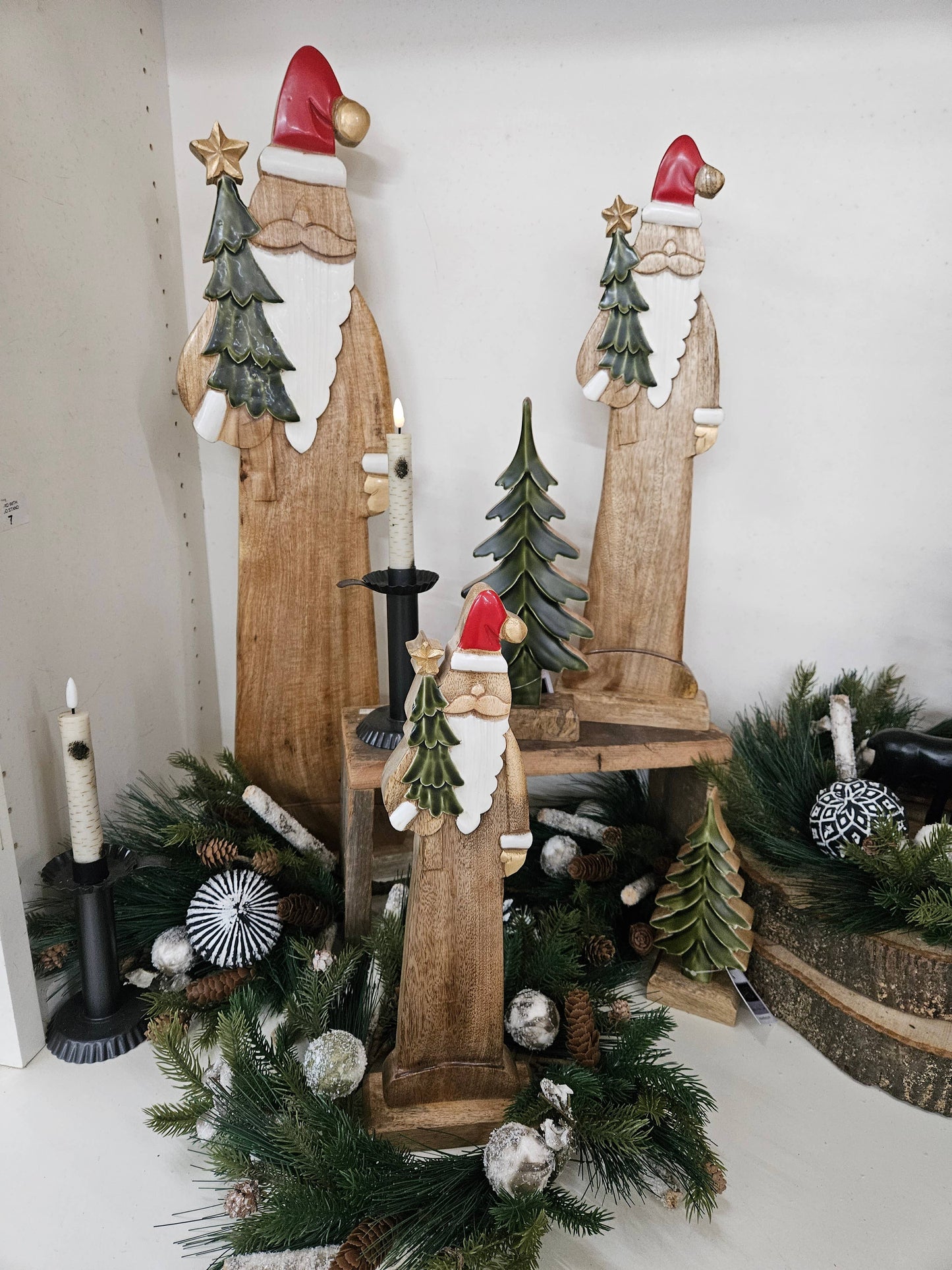 Wooden Santa 5x2x20in