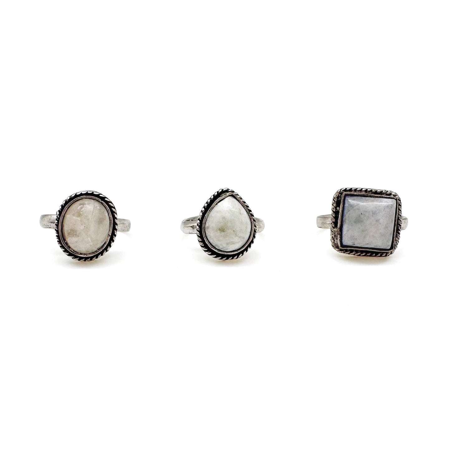 Kashi Semiprecious Small Stone Ring - Moonstone