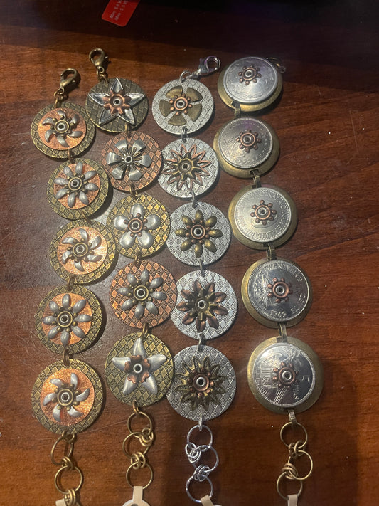Metal Bracelet round/coin