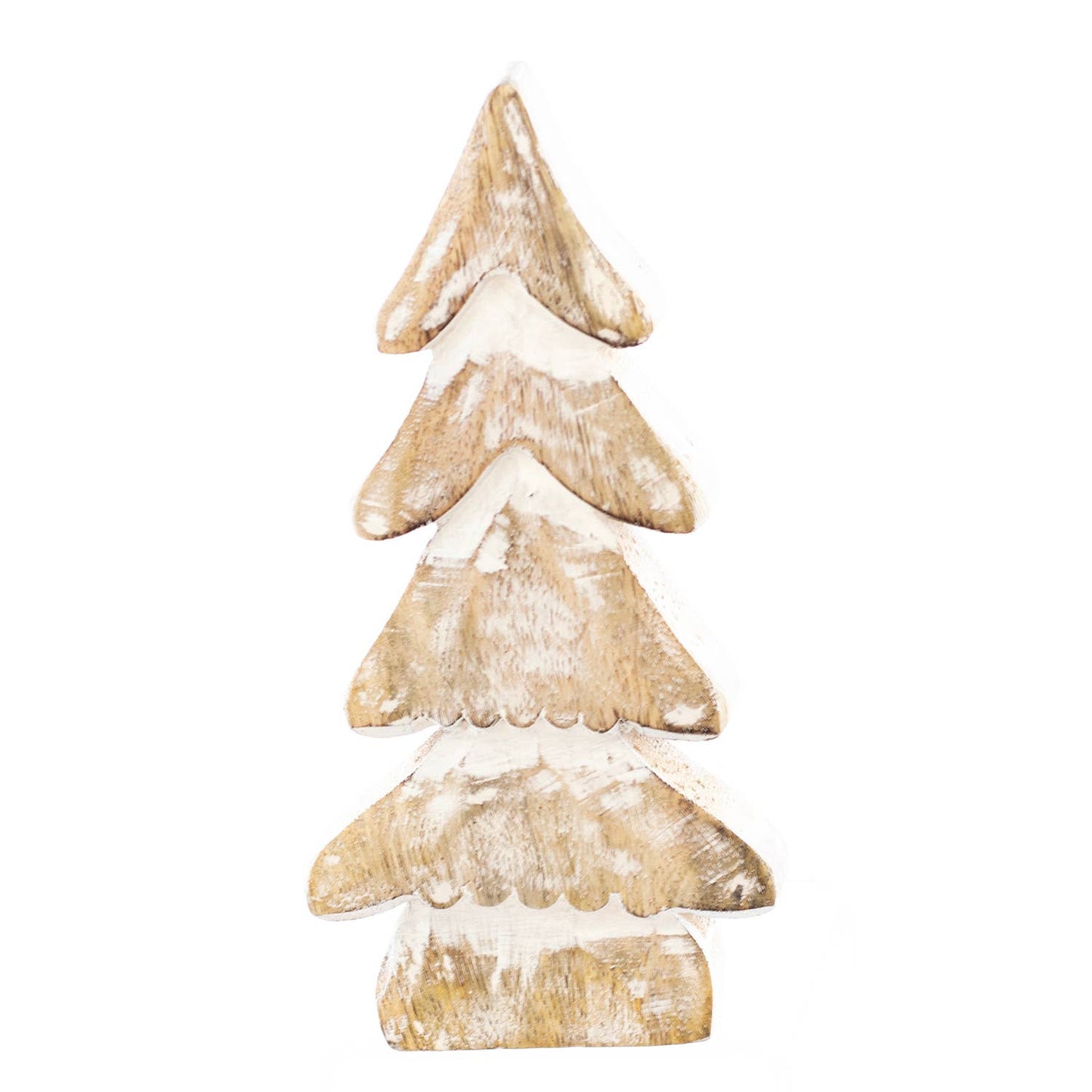 4 Tiered White Washed Tree Sm