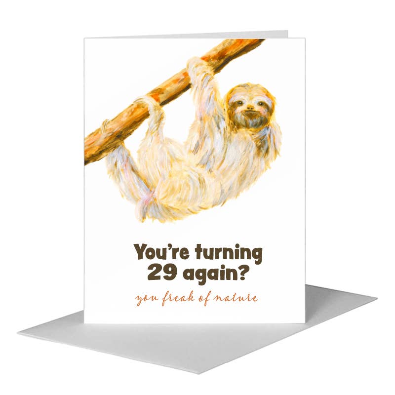 Sloth, Greeting Card (8581S): A2 Card