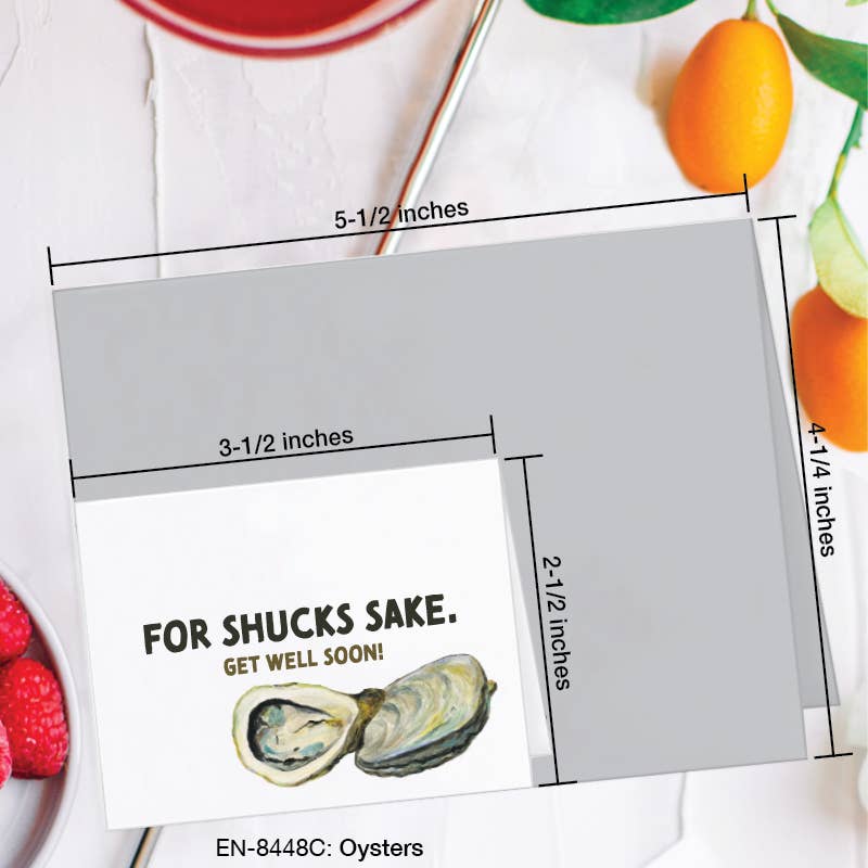 Oysters, Greeting Card (8448C): A2 Card