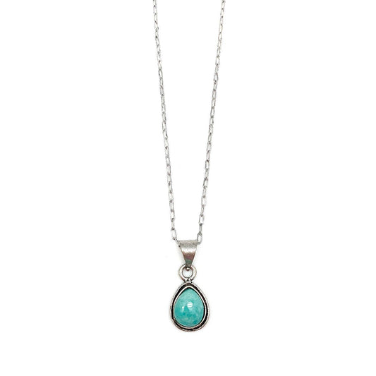 Kashi Semiprecious Small Stone Necklace - Amazonite