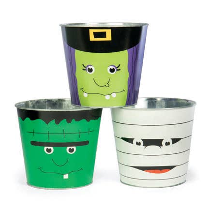 RD TIN PLANTER-3 ASST HALLWN