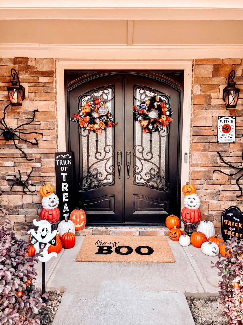 Halloween Hey Boo Doormat: 17 x 29