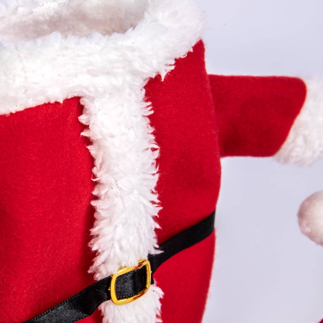 SANTA SUIT WINE BOTTLE DECOR