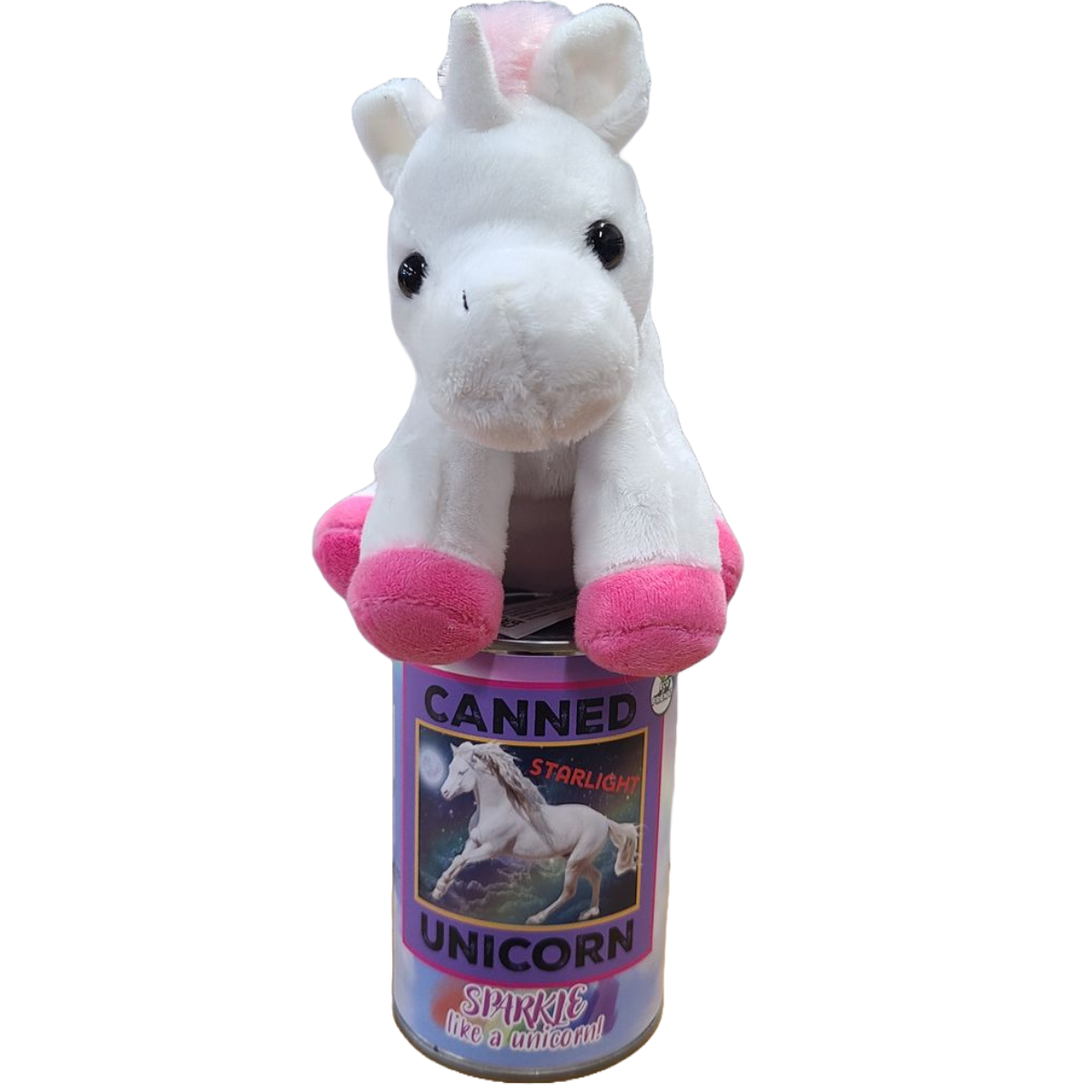Canned Unicorn | Stuffed Animal Plush w/Fun Jokes|Starlight: Standard Lid