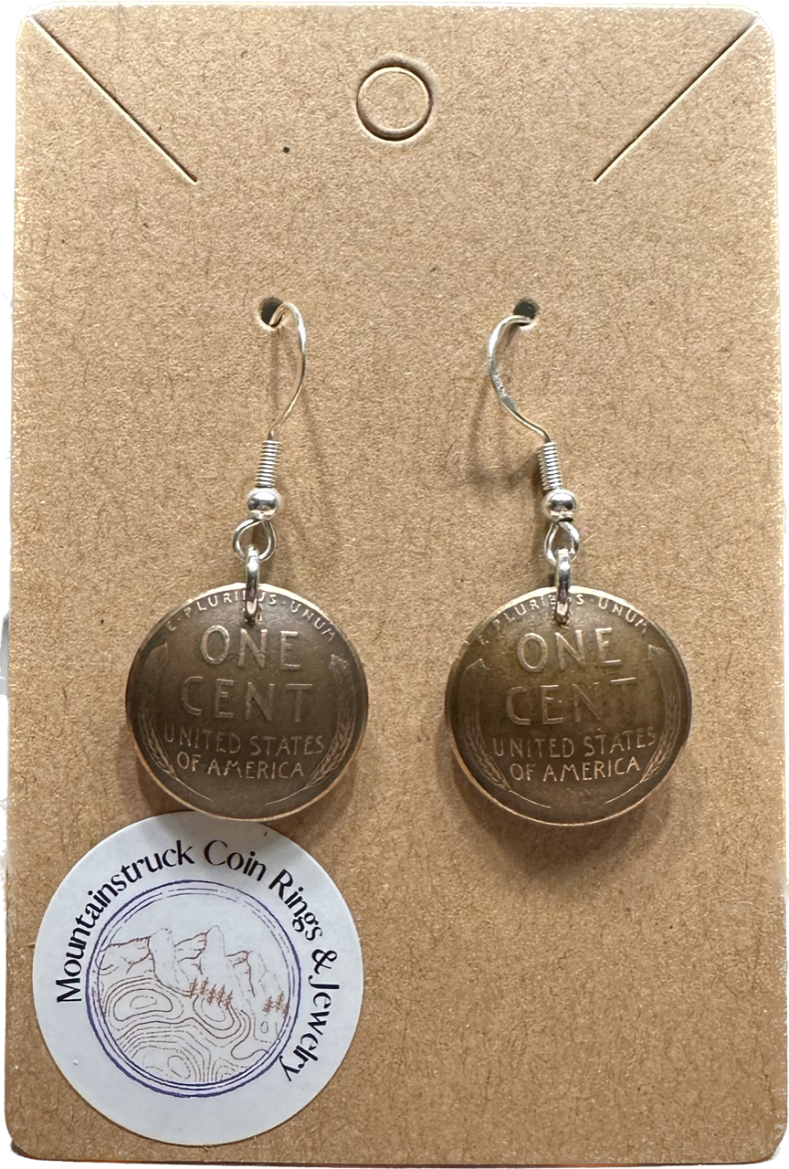 Wheat Penny Coin Earrings