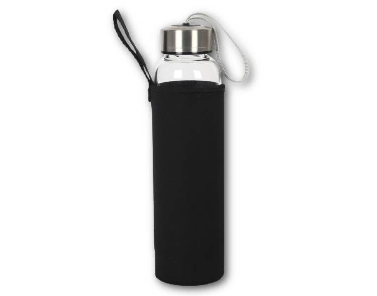 Rose Quartz Purifying Glass Water Bottle