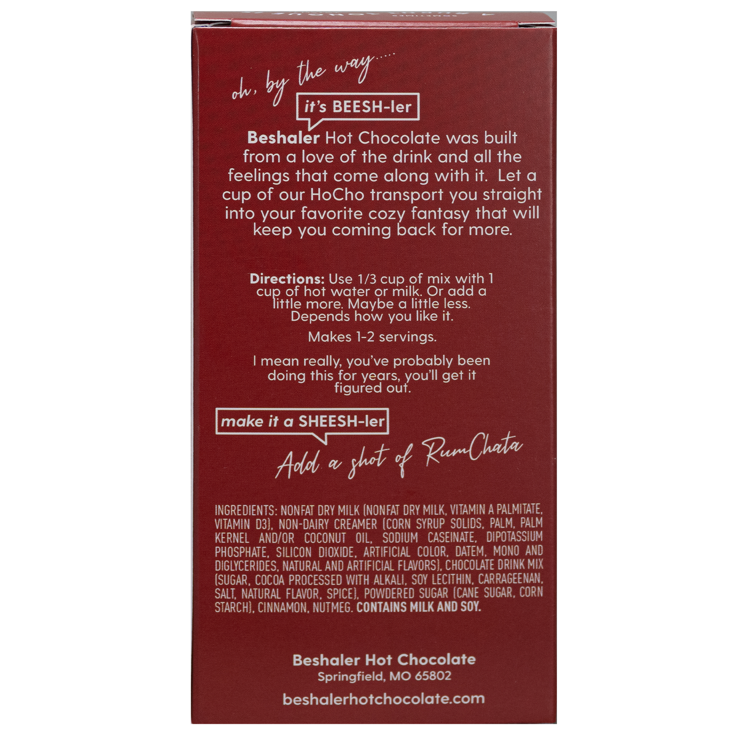 Cinnamon & Nutmeg Hot Chocolate: 3 oz.