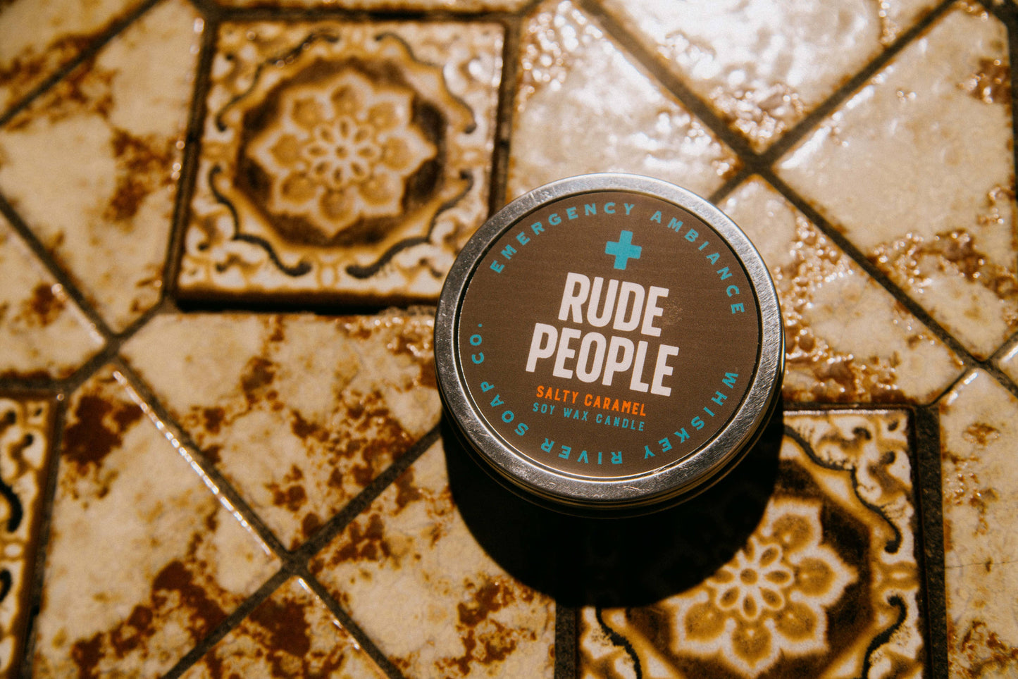 Rude People Emergency Ambiance Travel Tin | Funny Candle