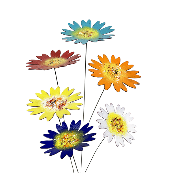Large Enamel Daisies