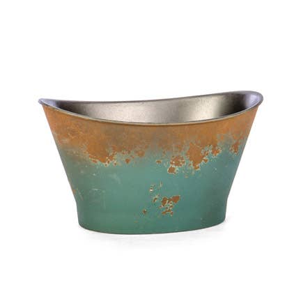 rustic green PLANTER