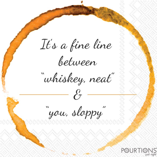 Paper Cocktail Napkins Pack of 20 Pourtions Sloppy