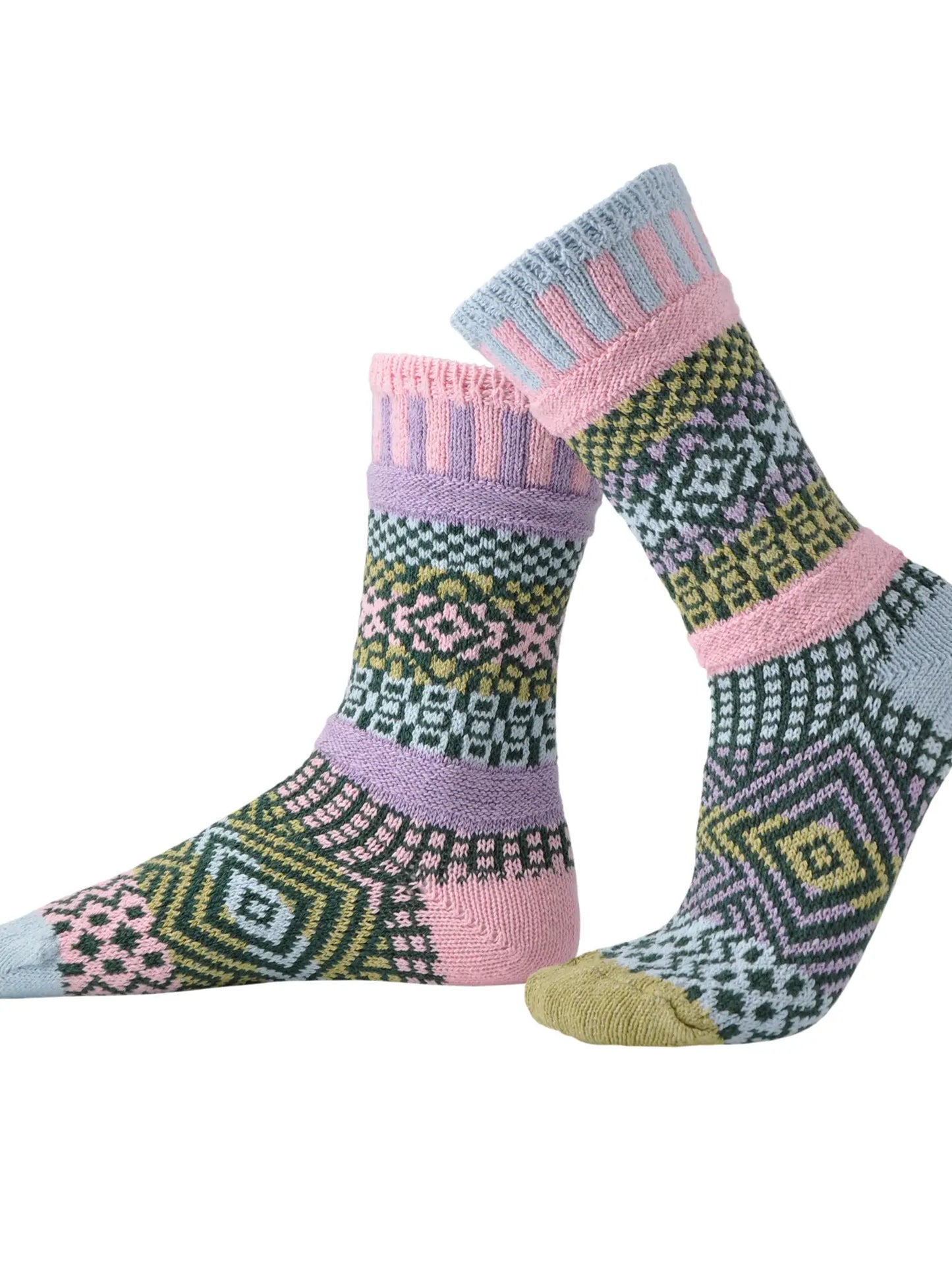 Lilac Adult Crew Socks