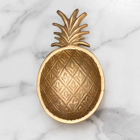 GOLD PINEAPPLE BOWL