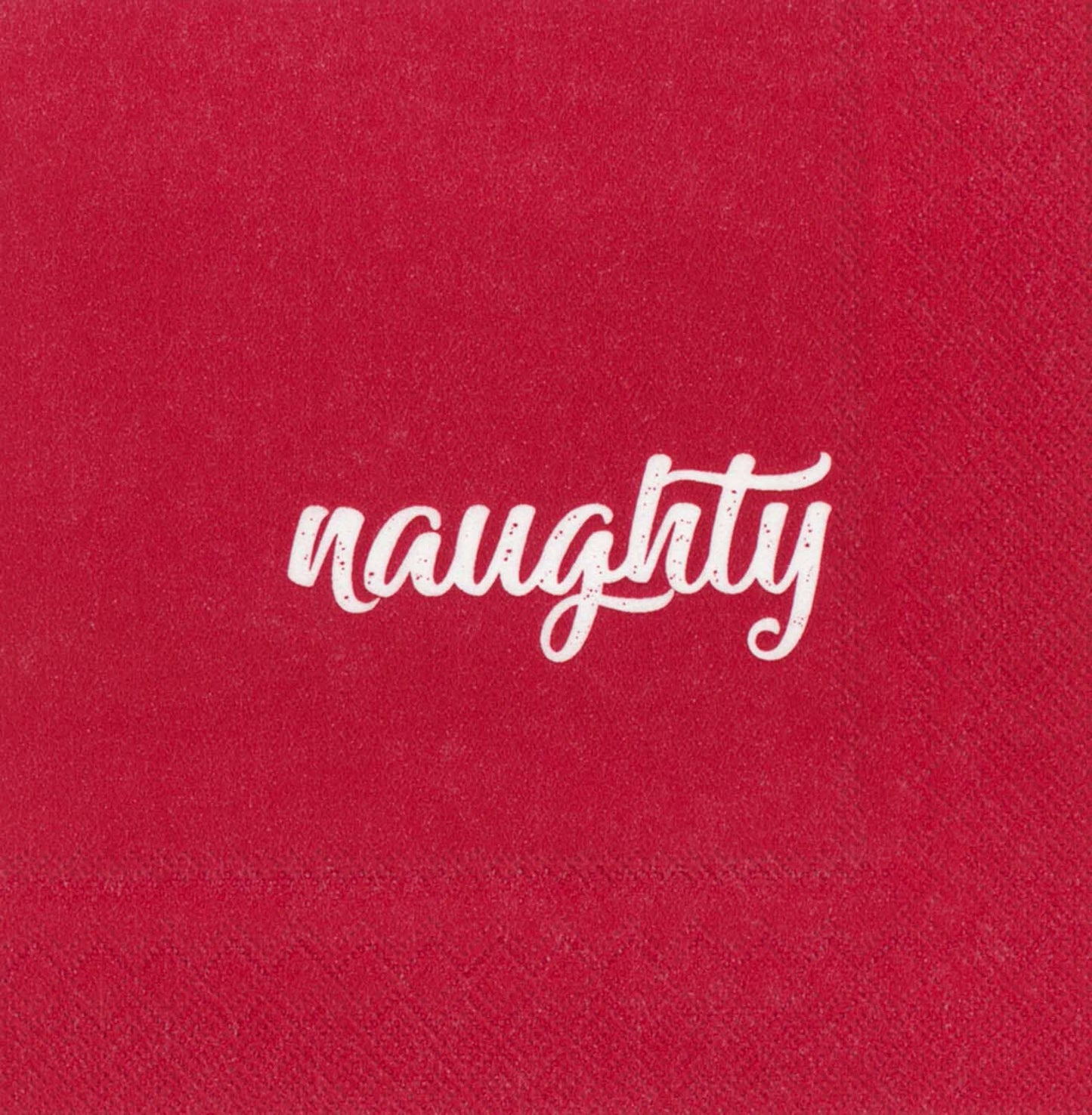 Paper Cocktail Napkins Pack of 20 Napkins Naughty and Nice