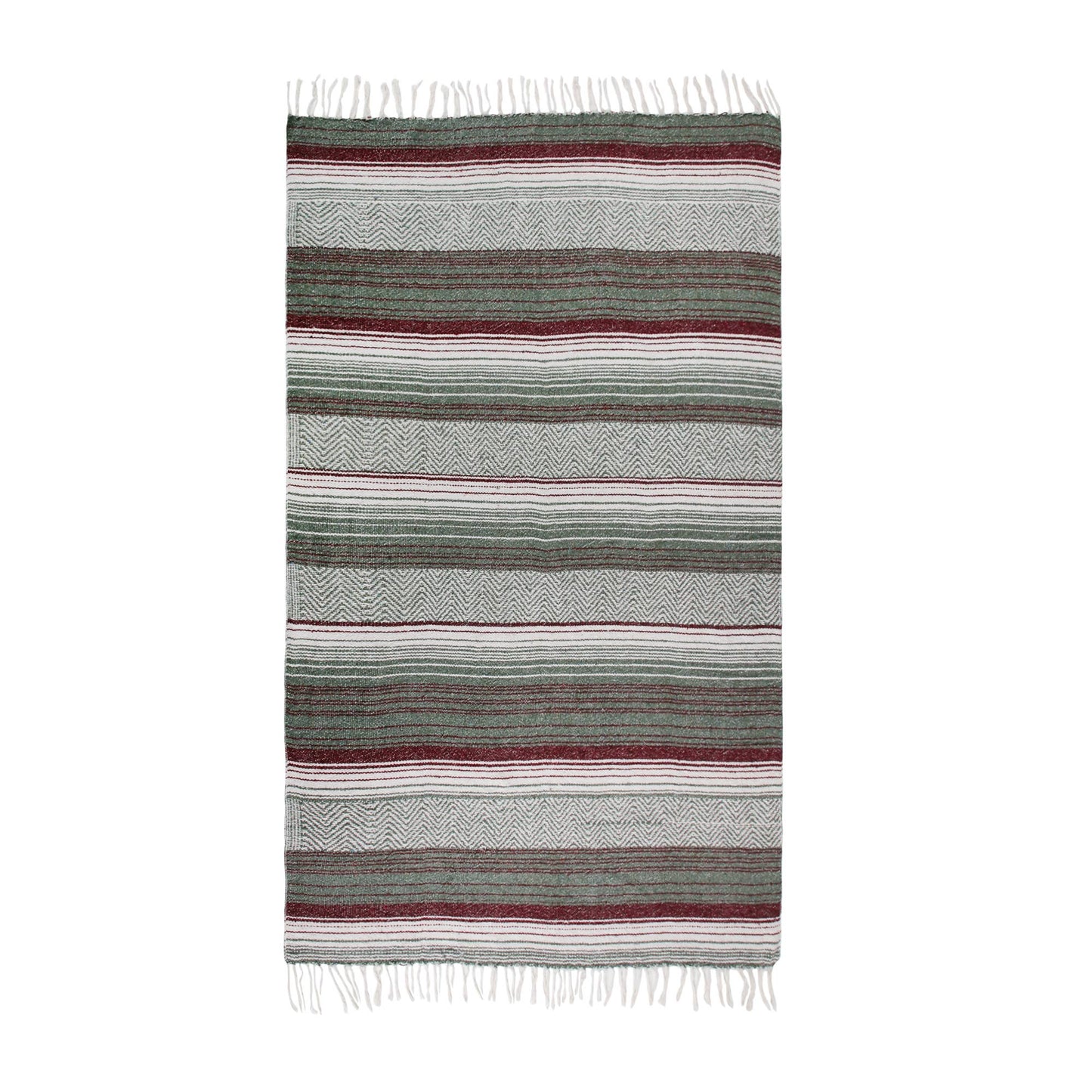 Mexican Blanket ZigZag Cotton Beach Blanket Throw 50"x70"