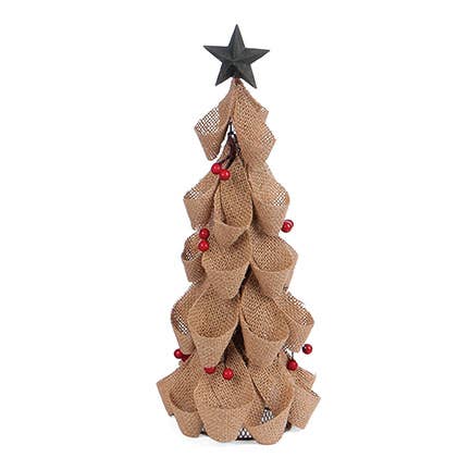 Burlap CHRISTMAS TREE - LARGE