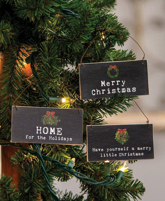Home For the Holidays Christmas Ornament, 3 Assorted
