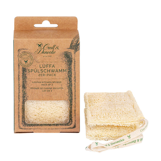Loofah sponge - Luffa Spülschwamm zum Abwaschen und Putzen, 2er-Set Küche