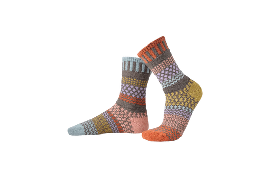 Olive Adult Crew Socks