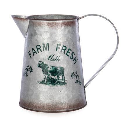 Round Tin Vase