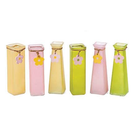 Square Glass Vase - 6 Assortment
