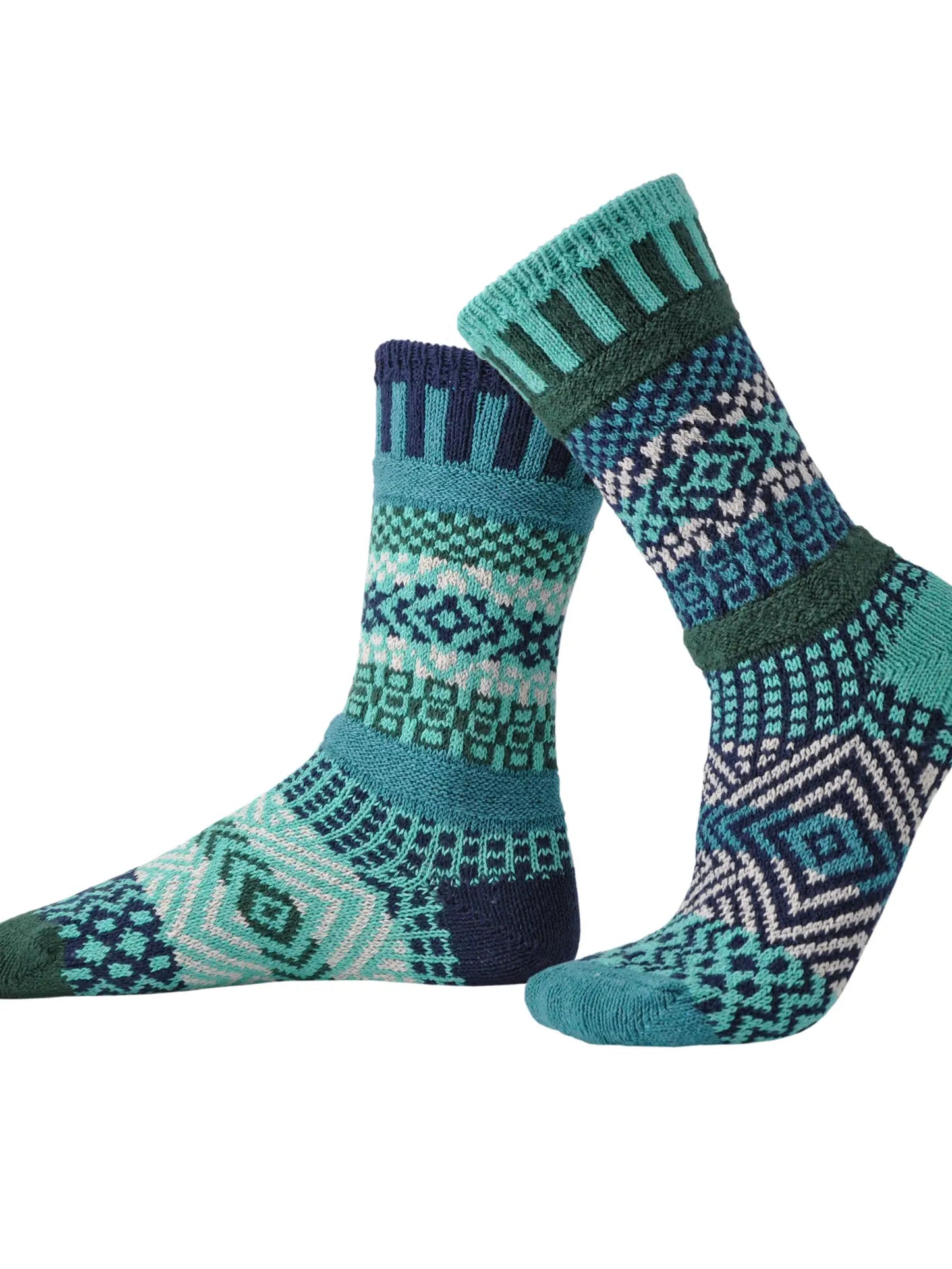 Evergreen Adult Crew Sock