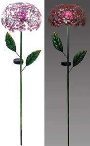 Hydrangea Solar Stake