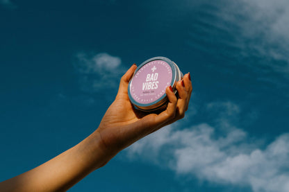 Bad Vibes Emergency Ambiance Travel Tin | Funny Candle