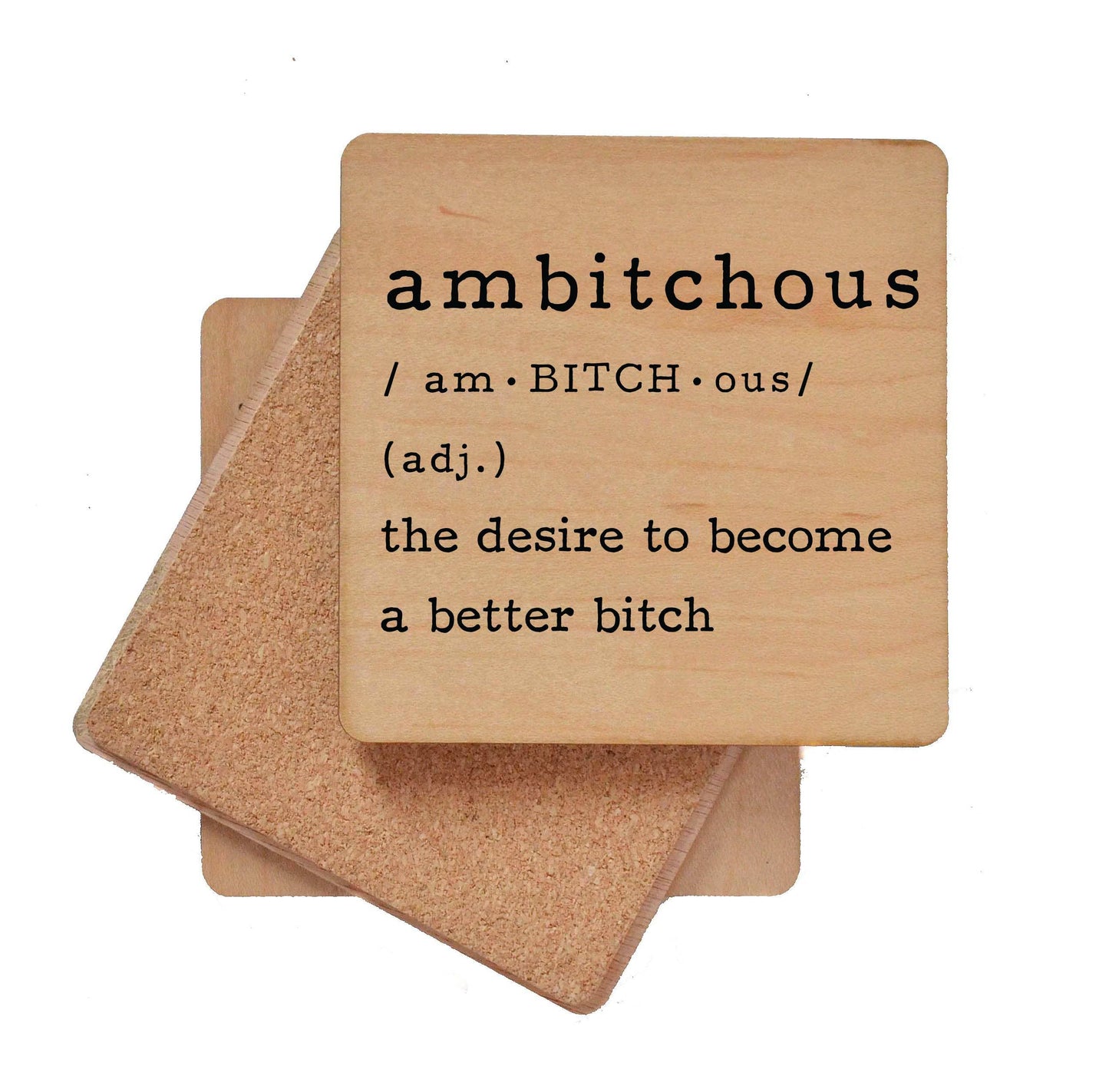 ambitchous - Funny Coasters Small Gift