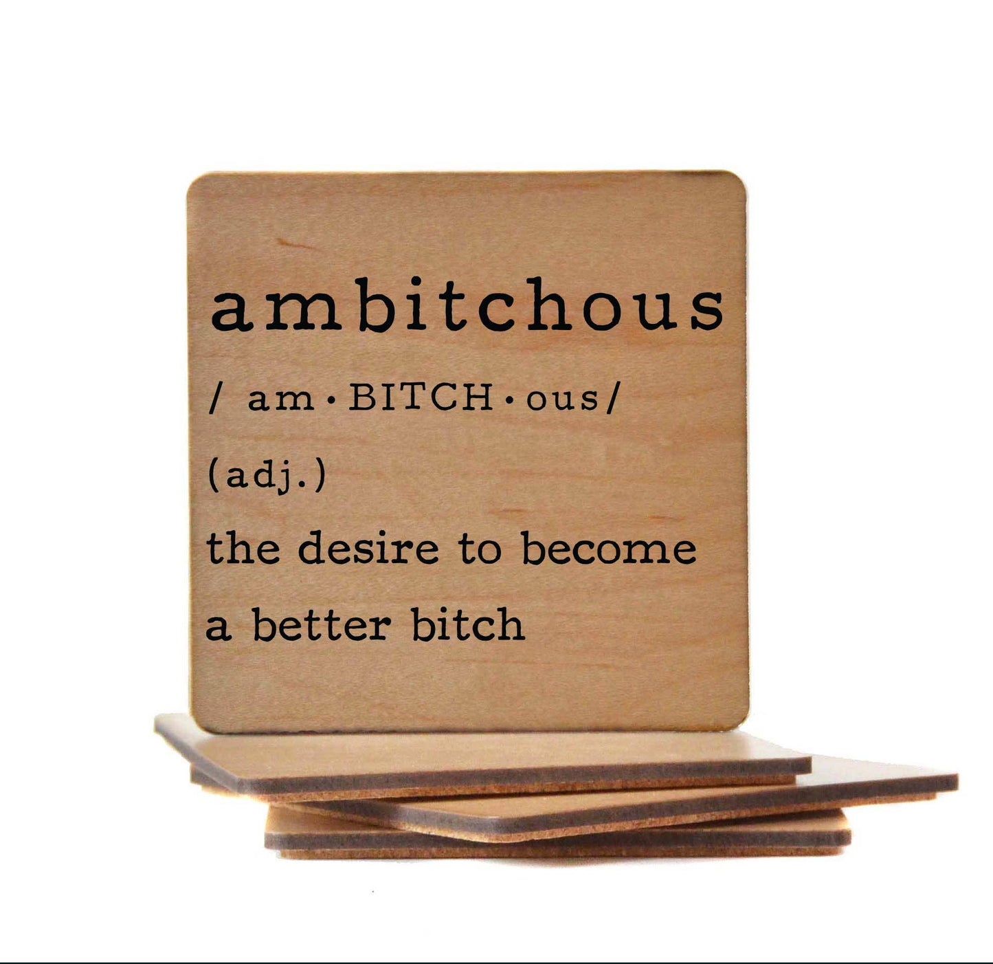 ambitchous - Funny Coasters Small Gift