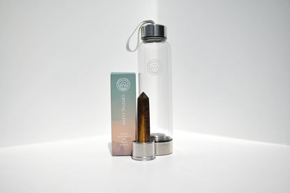 Crystal Clear Wand Water Bottle –  Tiger Eye