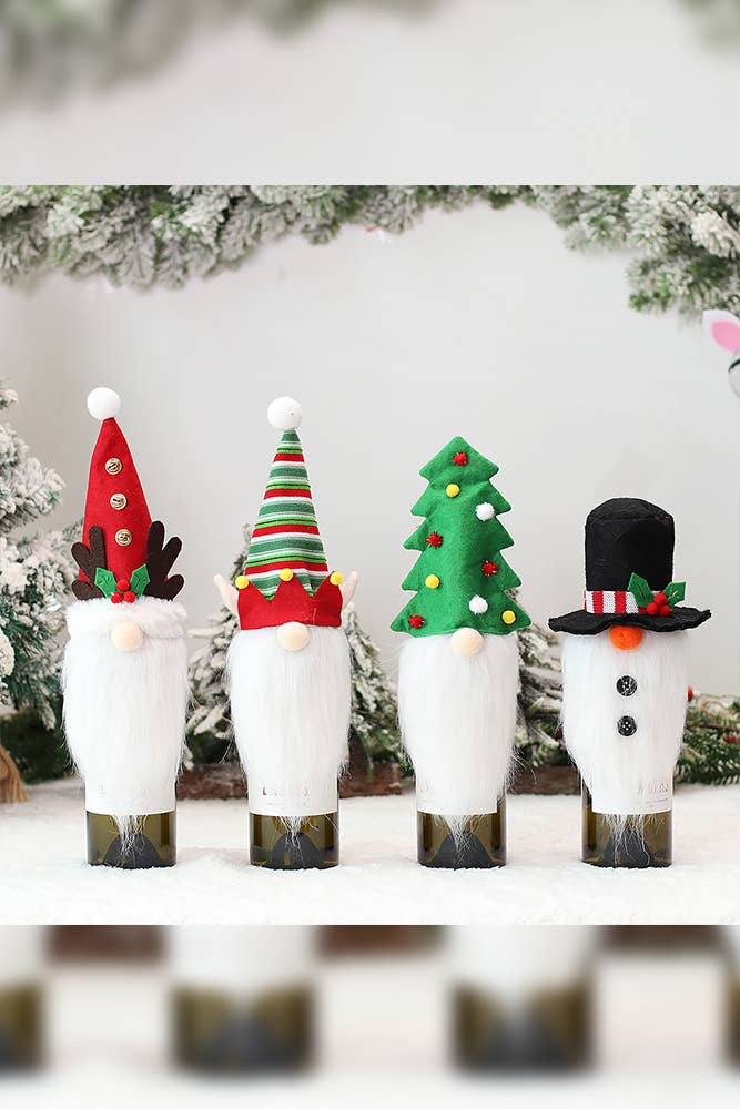snowman wine cap topper