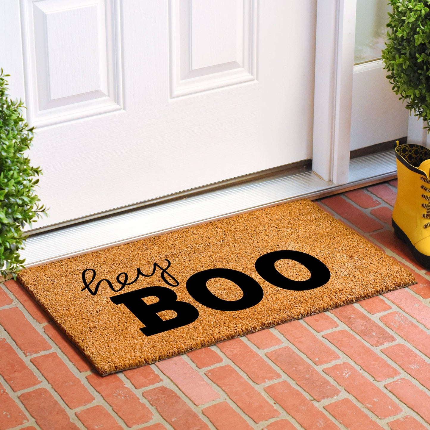 Halloween Hey Boo Doormat: 17 x 29