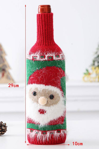 Christmas Knit Wine Bottle Sweater