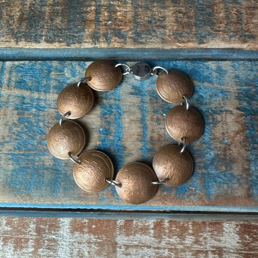 Wheat Penny Coin Bracelet