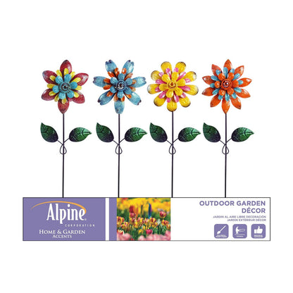 Alpine Corporation Glitter Retro Flower Pot Sticker