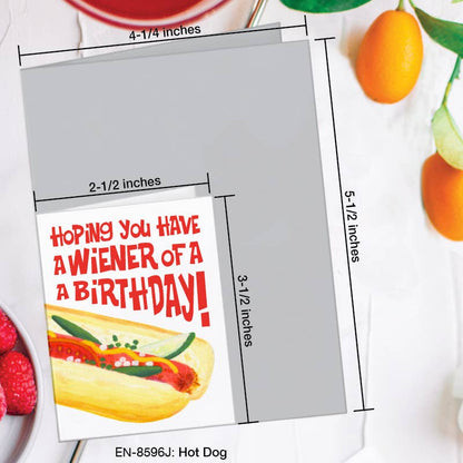 Hot Dog, Greeting Card (8596J): A2 Card